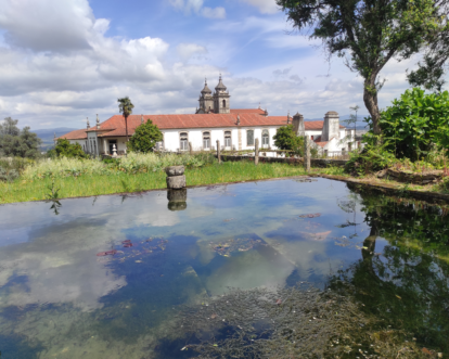 Braga Tibães beautiful lake monastery