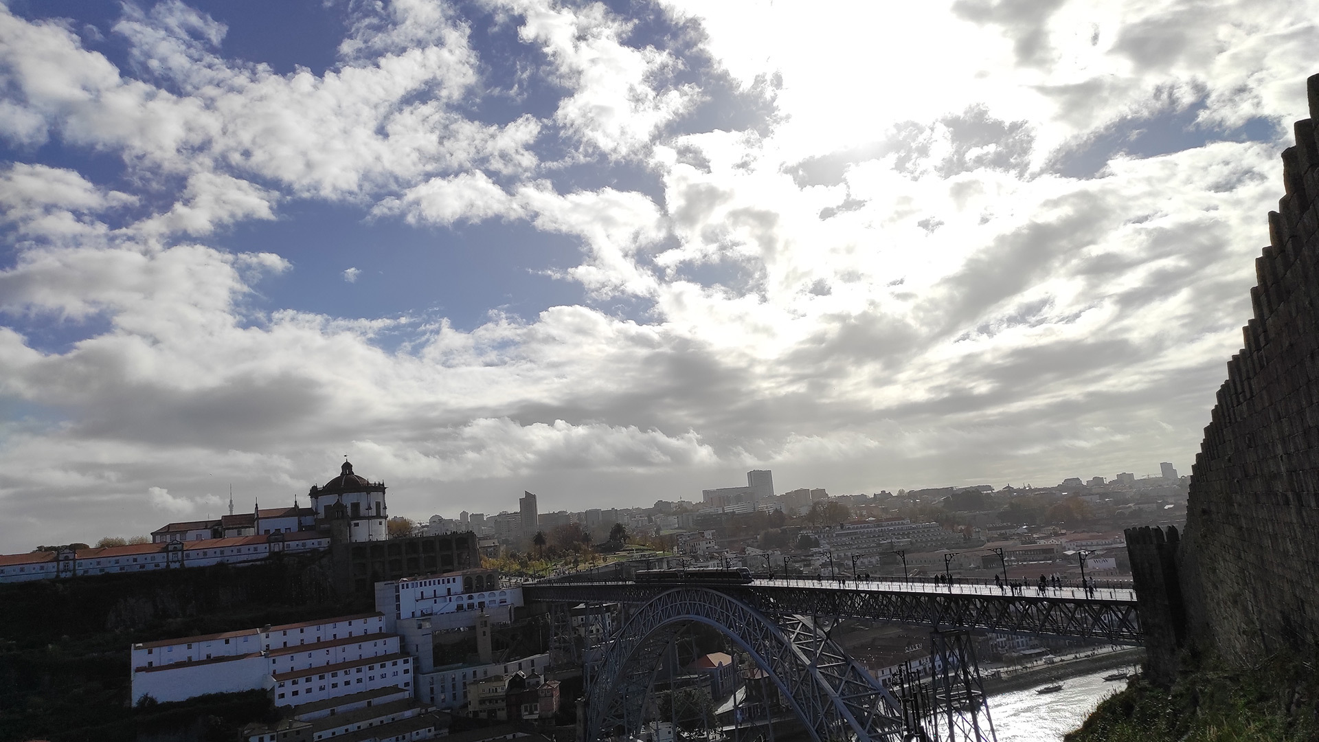 Porto sky and bridge